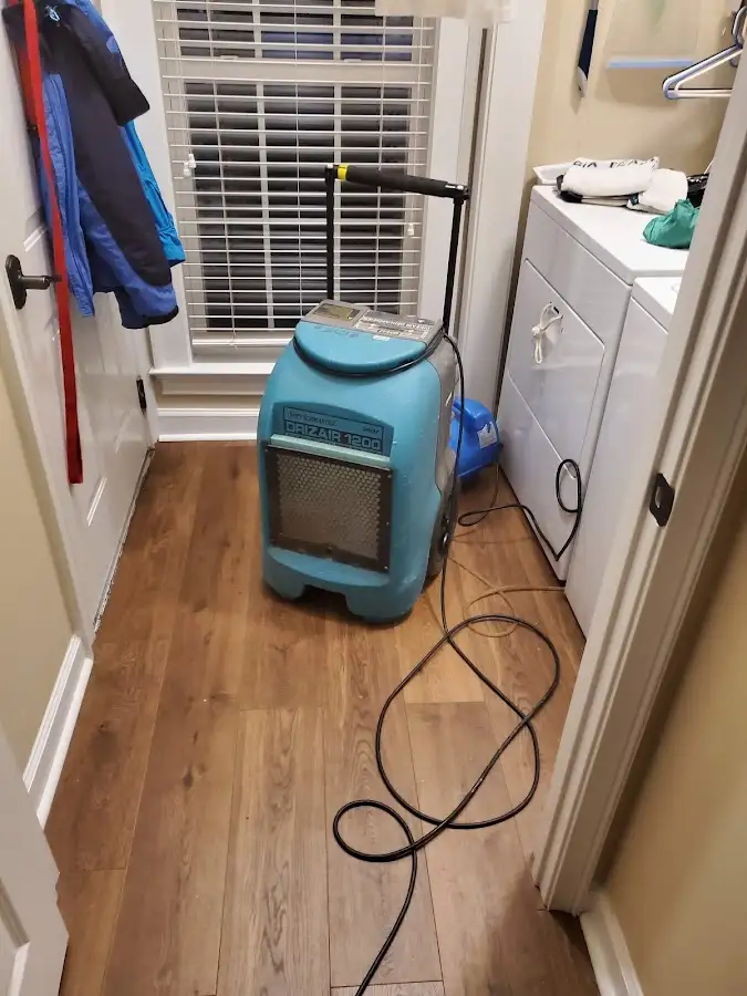 Commercial dehumidifier deployed for Crawl Space Restoration in Burbank